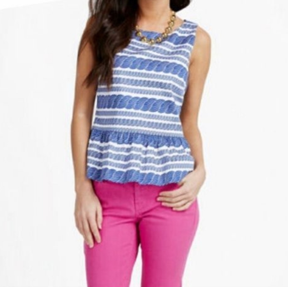 Vinyard Vines Peplum bottom tank top 12